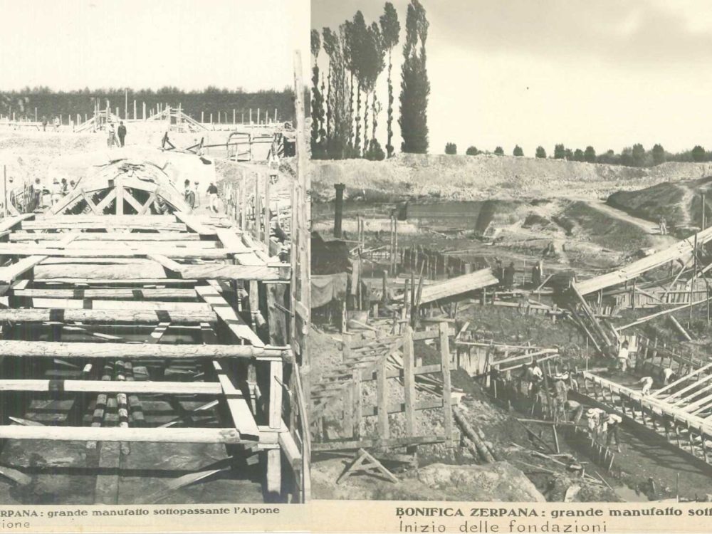 Grande-Manufatto-Sottopassante-l'Alpone---inizio-delle-fondazioni---in-costruzione